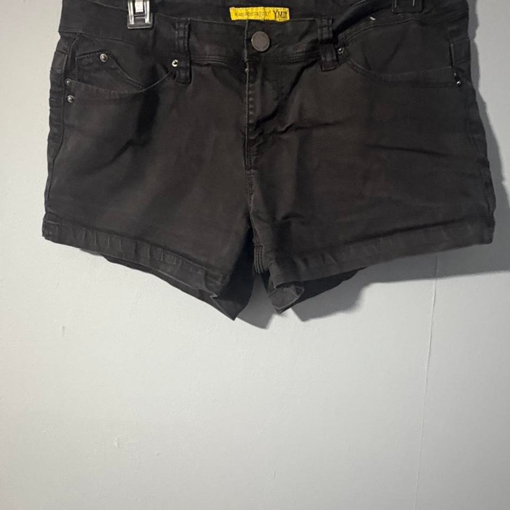 Black high-waisted shorts